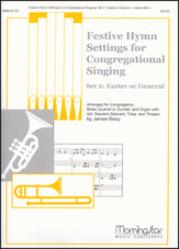 FESTIVE HYMN SETTINGS FOR CONGREGATIONAL SINGING #2 BRASS QUARTET, ORGAN, CONGREGATION cover